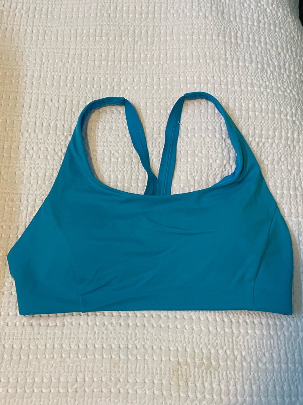 Athleta Teal Blue Racerback Swim Top